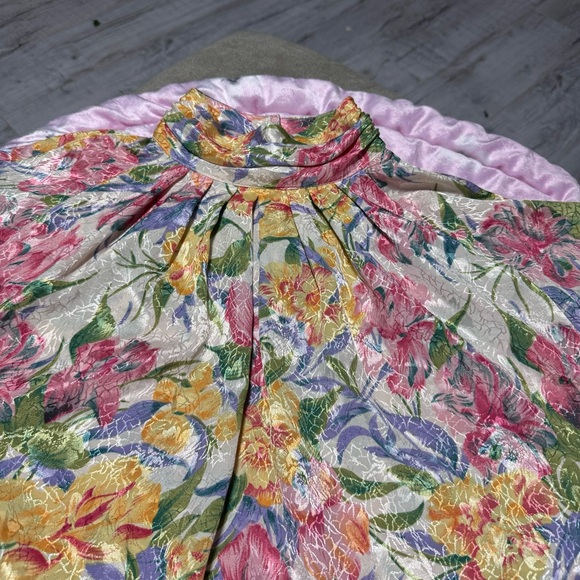 EJHARPER Womenβs 14 Long sleeve Turtle neck blouse plus size polyester floral - Picture 10 of 15